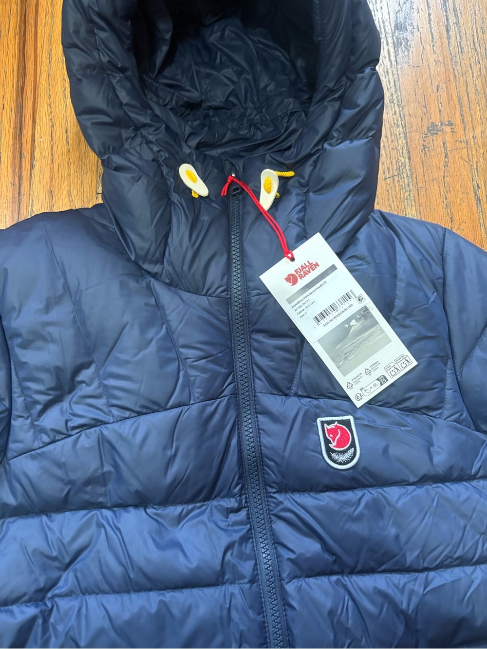 Fjallraven Expedition Pack Down Hoodie Women’s S & M Navy 1974 Series $335 - Picture 2 of 9